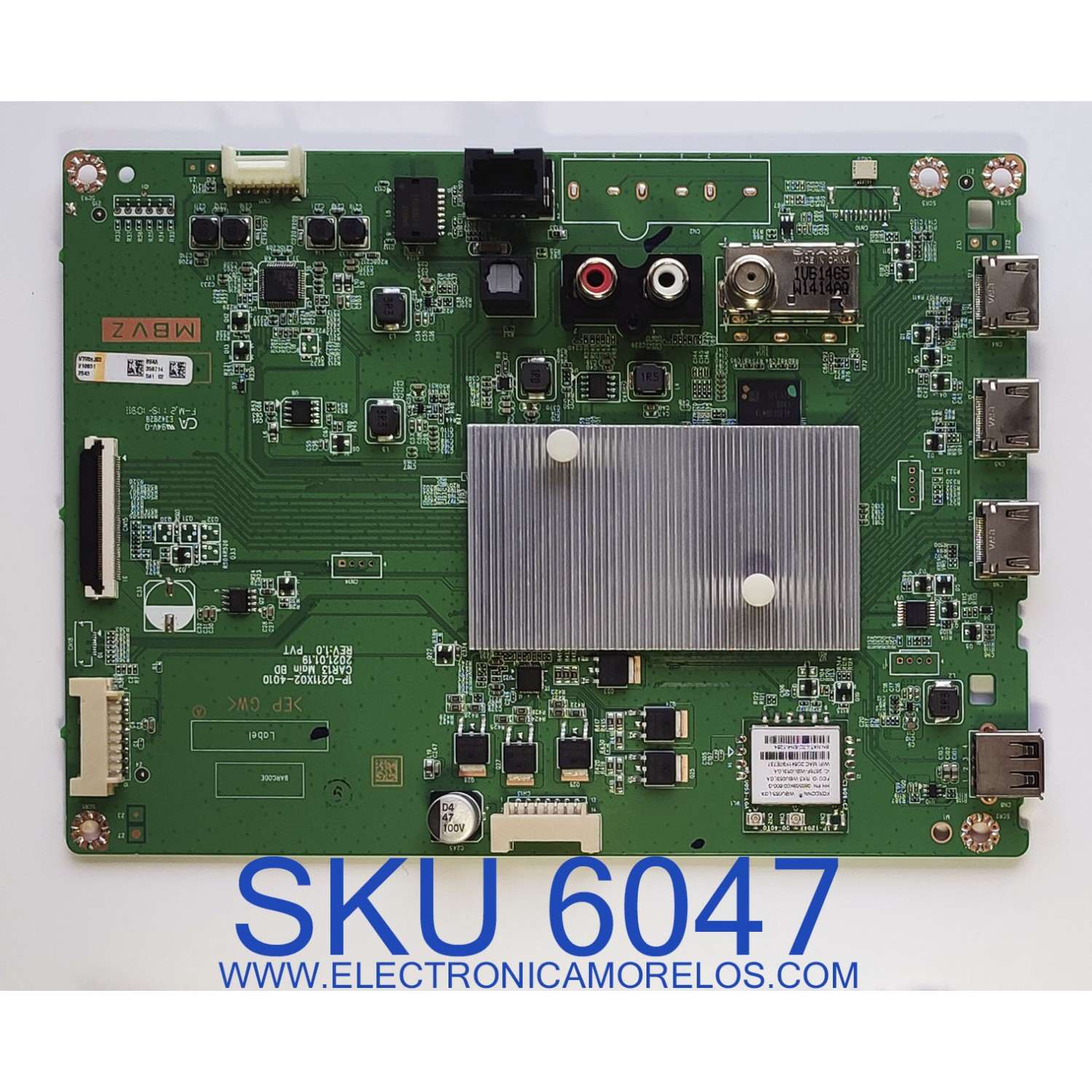MAIN PARA TV VIZIO / NUMERO DE PARTE V705XJ03 / 1P-0211X02-4010 / CAR13 MAIN BD / PANEL SD700DUA-5 / DISPLAY FP695R3HC020 / MODELO V705-H13 LFTRZ / V705-H3 / V705-J03 LFTGD7	